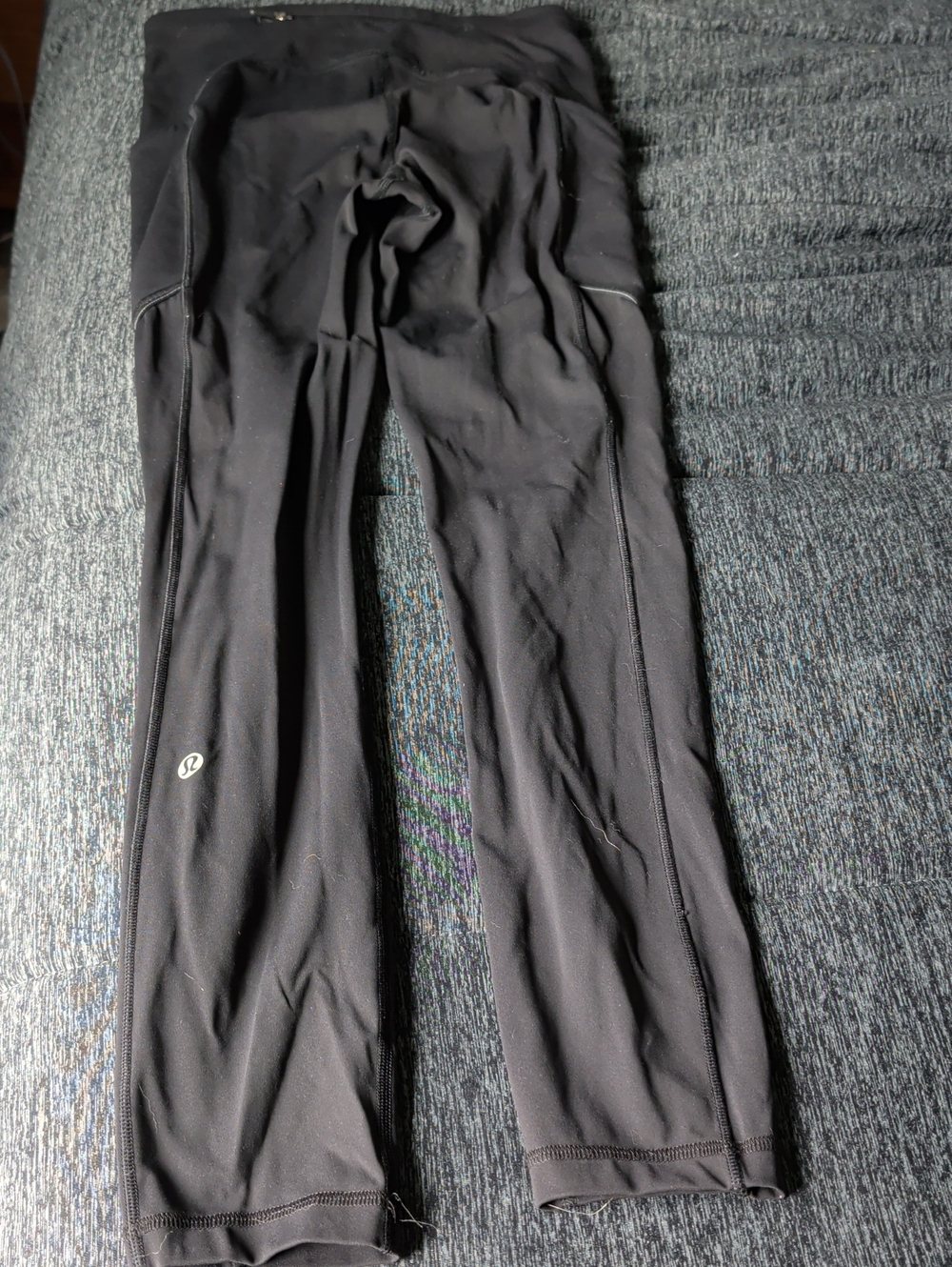 lululemon athletica Black Performance Leggings with Logo